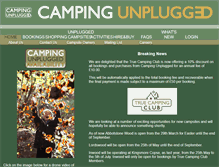 Tablet Screenshot of campingunplugged.com